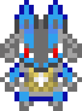 [9664c4] Lucario overworld sprite down2