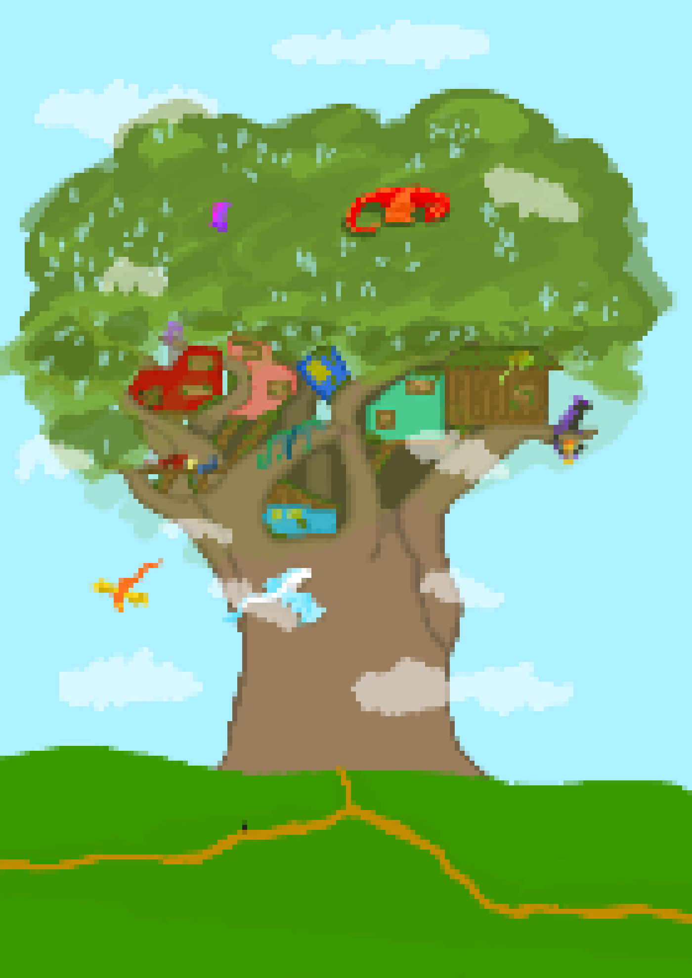 [b63bdb] which is in a tree over a thousand feet high