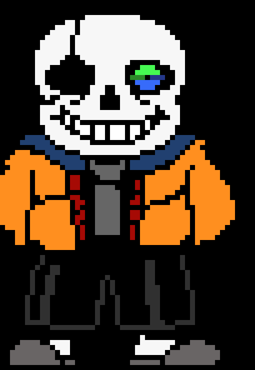 [9664c4] UnderShrike!Sans Fighting Sprite 1