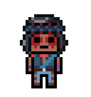 [fe2834] danganronpa pixel sprite nightwolf