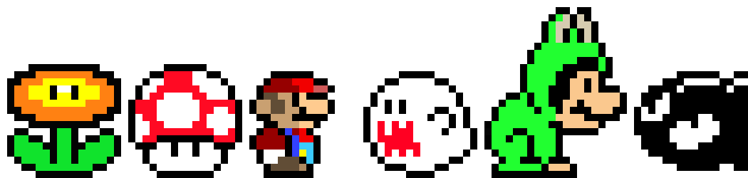 Super Mario Bros 3 Pixel Art