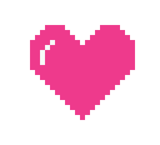 [19bcda] hotpink heart