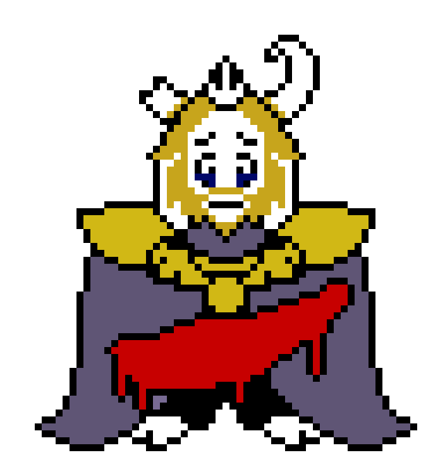 Brokentale Asgore sprite
