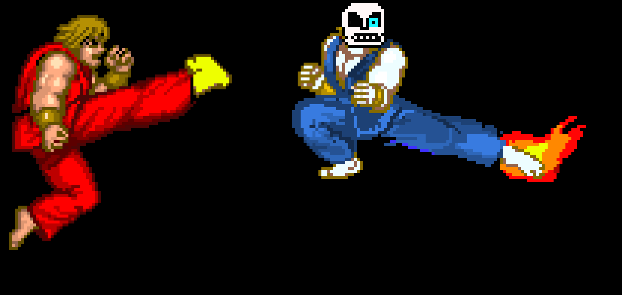 [9c149c] street fighter sans vs ryu