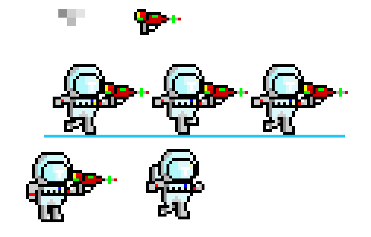 armed astronaut (no pack) WIP