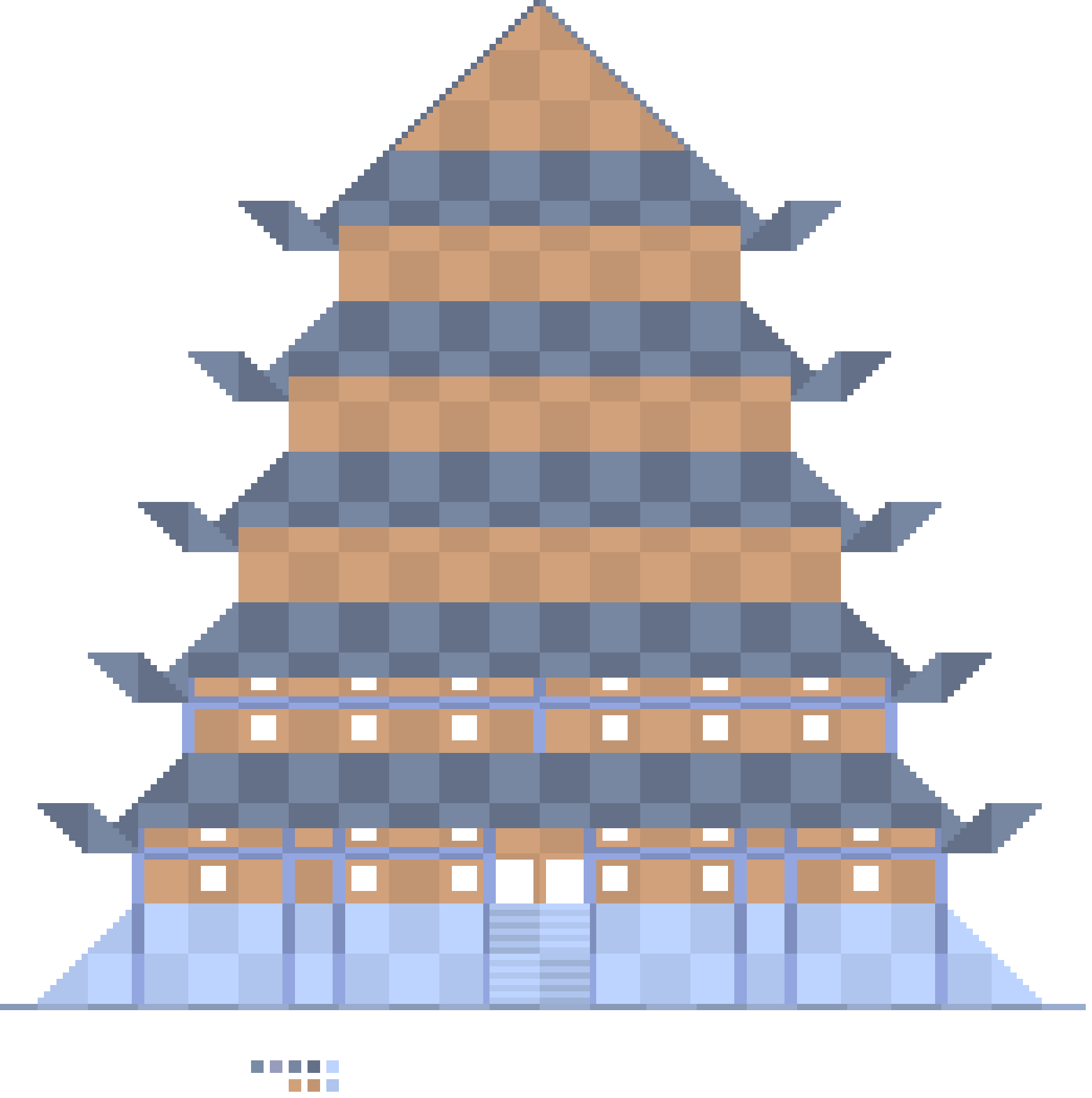 [bddf2e] large Japenese castle (ark)