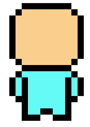 [97fb68] Pixel art character template