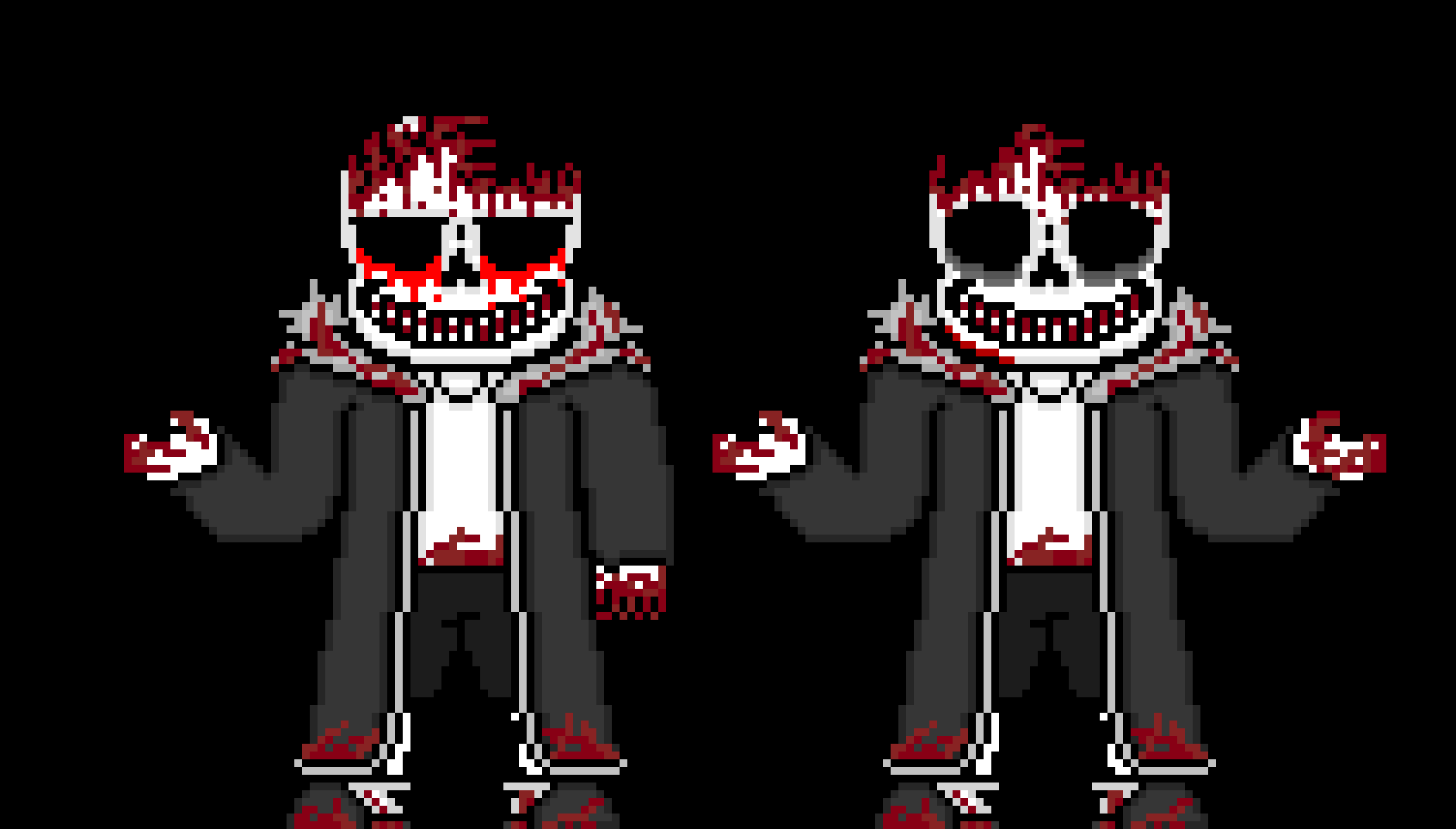 [e8cb42] (because of the numbness they are pretty much acquaintances) *chilling* heh sure is a nice day, huh, why are those two over there soo shocked *Madness and Delete are shocked at the sight of a Delete AU and Madness AU being friends*