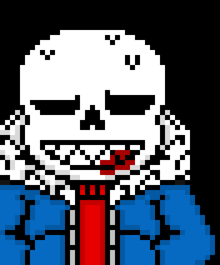 [7a4037] *shakes in pain and coughs up blood onto the snow. Sans can barely move, he's in so much pain*