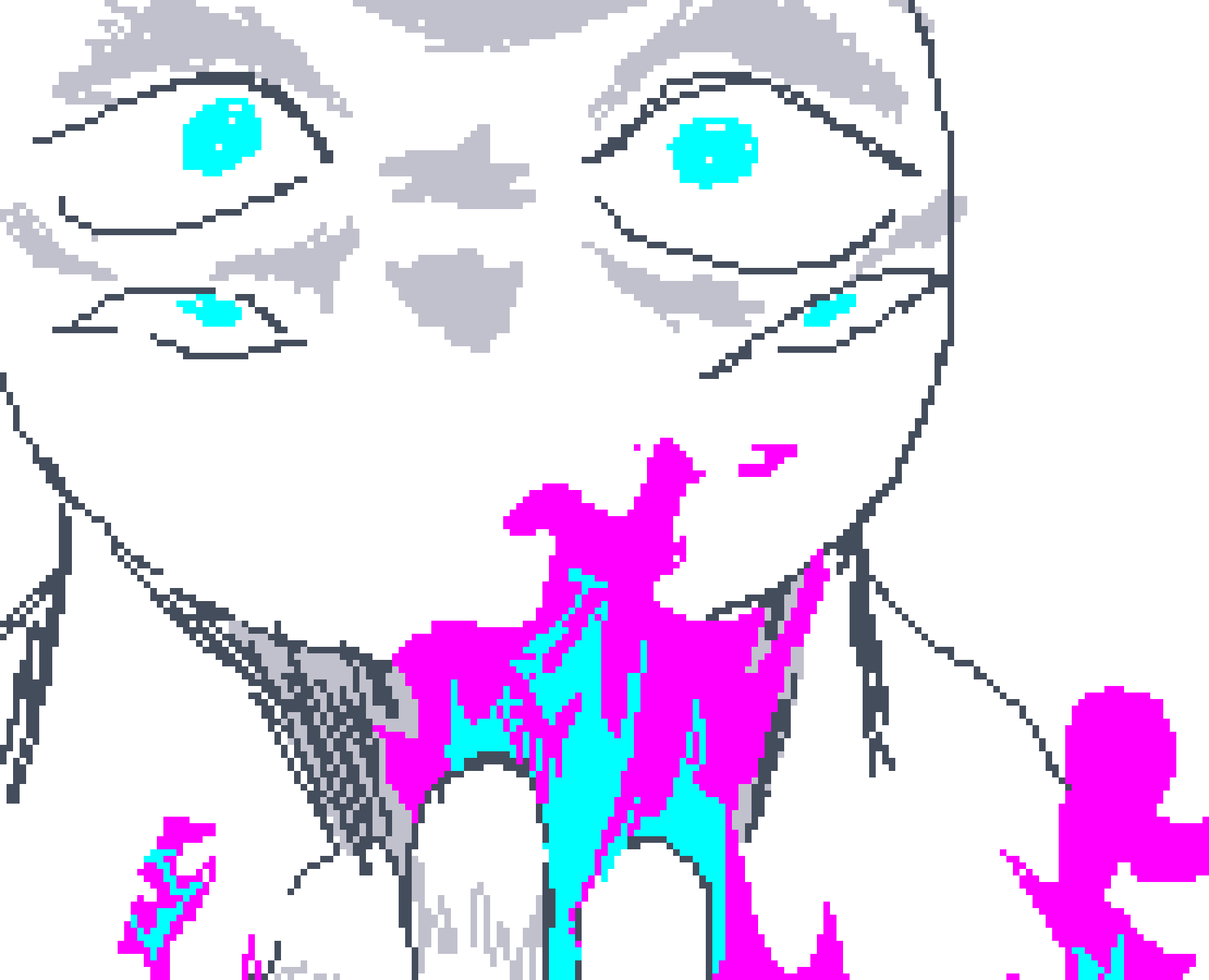 [8e31f6] drawing Sirius doing this bmo pose thing