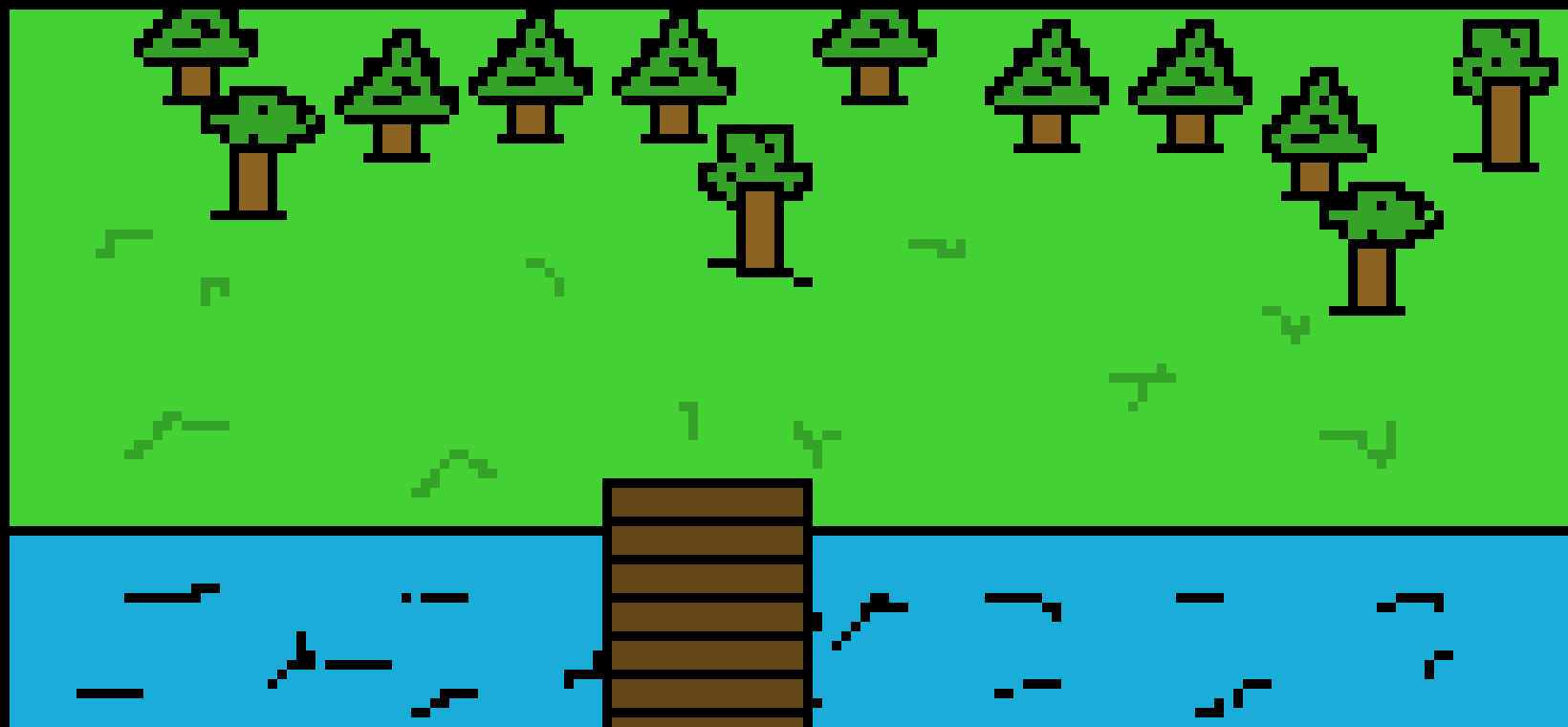 [9664c4] River with Bridge