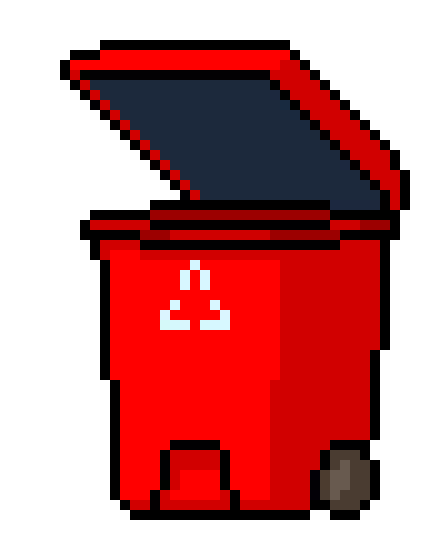 [c99cda] green-trash-can