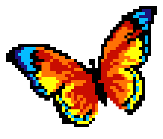 Butterfly Pixel Art