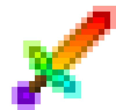 [9664c4] Rainbow Glowing Sword