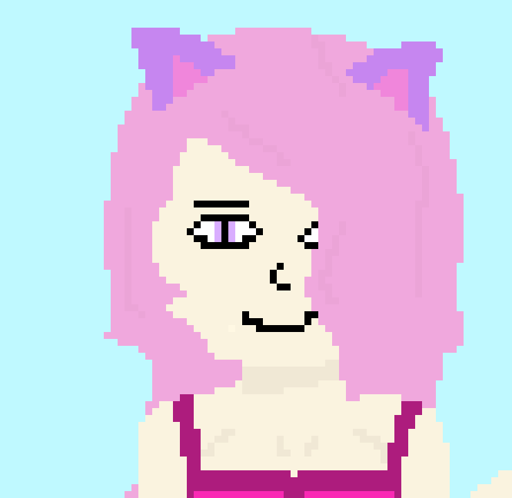 ok so it turns out that im really bad at drawing eyes lmao so if anyone can help me with that that'd be great, ive also decided the name for this OC will be Lena!