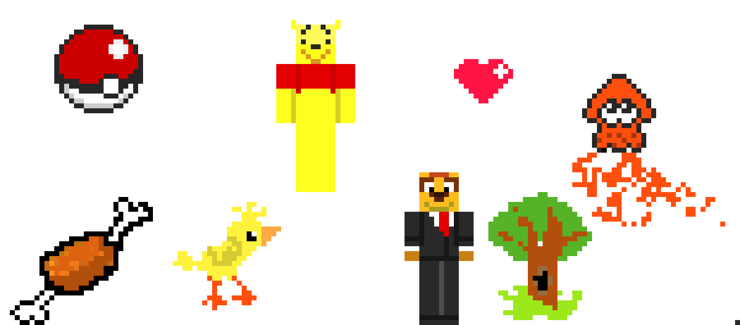 [9664c4] pixel arts variados
