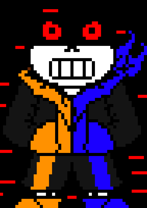 dualitytale sans: die, infected. you have been the multiverses strongest destroyer. this chaos shall stop. 