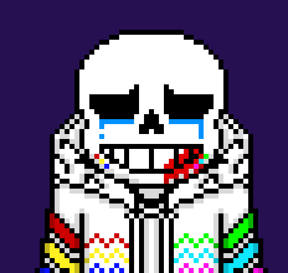 [e2b824] *on his hands and knees, shaking. He wipes some of the blood off his neck*