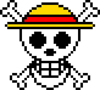 [c5f17b] One Piece Skull Pixel