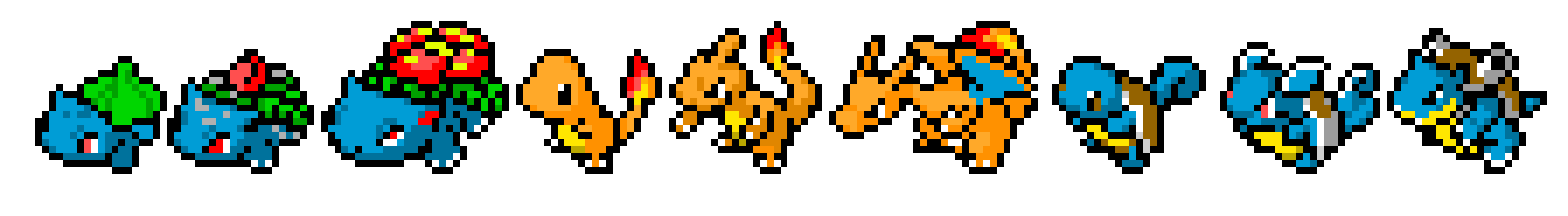 [9664c4] All Starter Evolutions