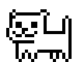 Fanmade Undertale Annoying Dog Battle sprite