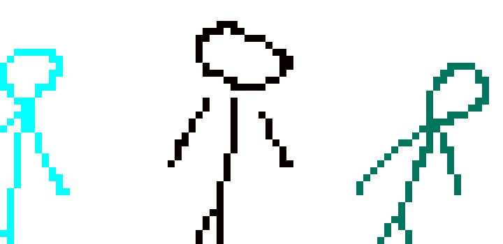 [a87240] their colors if they were stickman