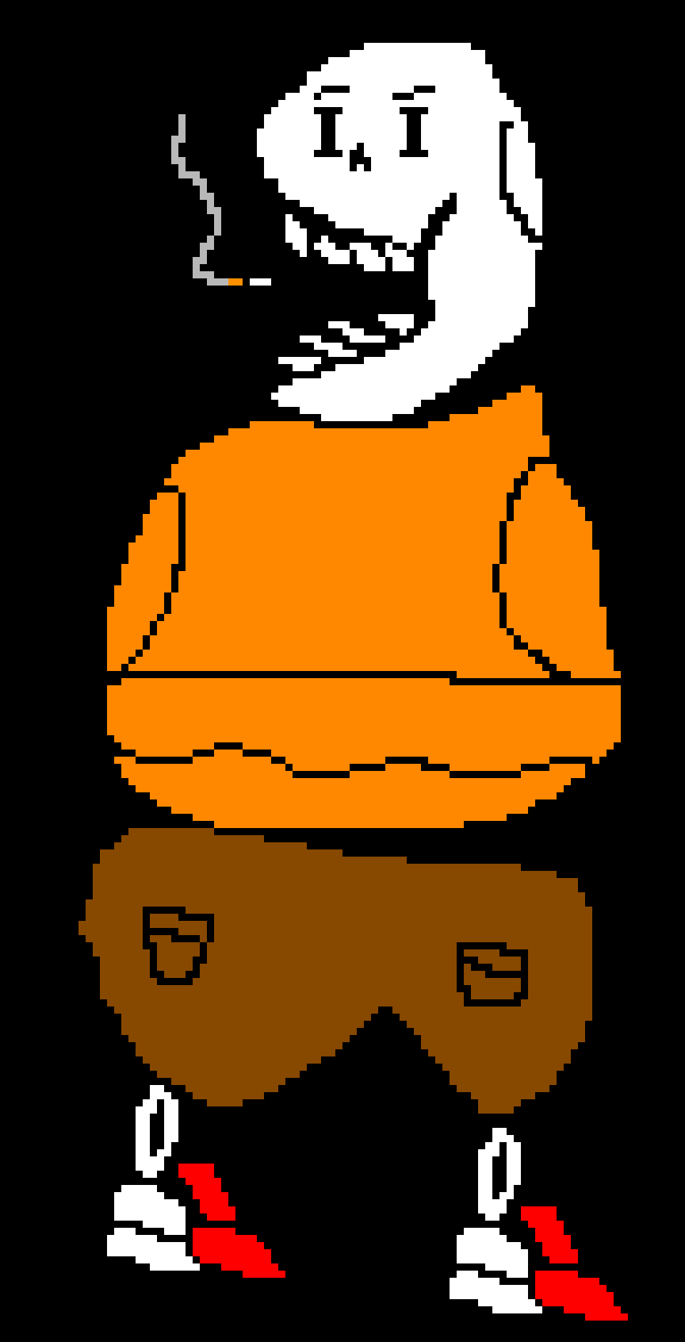 [4174d1] my own underswap papyrus sprite i made because i was bored