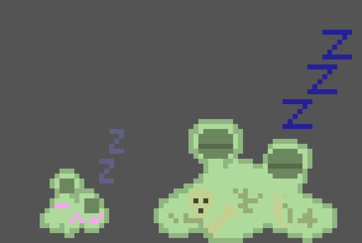 [96c78c] https://pixelartmaker.com/gallery/the-goo    feel free to use my sprite sheet if you want just give me credit for it