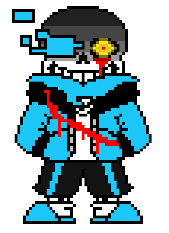 since this is a recolor that gives me permission to recolor it and call it a character, this is Sans The Recolor please say how good it is.