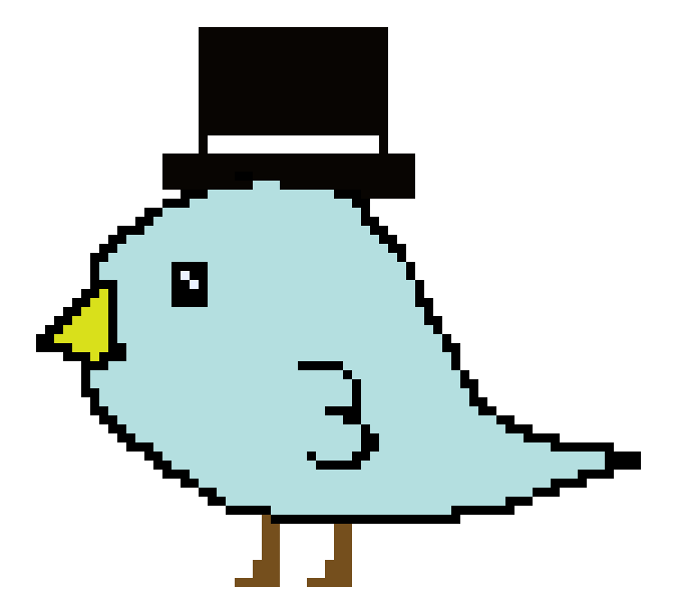 [9664c4] Bird in a top hat