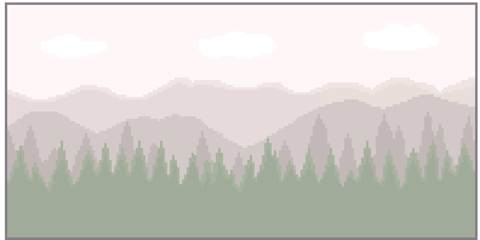 [ab1901] Forest (green n purple)
