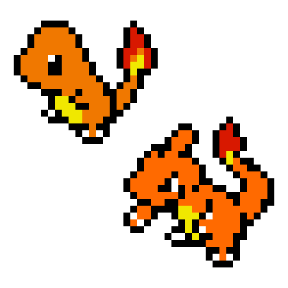 [9664c4] charmander e charmeleon