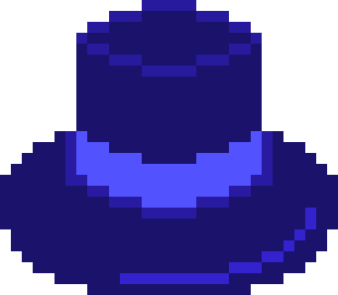 blue top hat