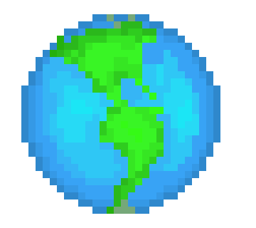 pixel globe