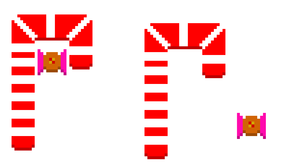 [6cc9a7] Candy Cane Staff and magic Bon Bon