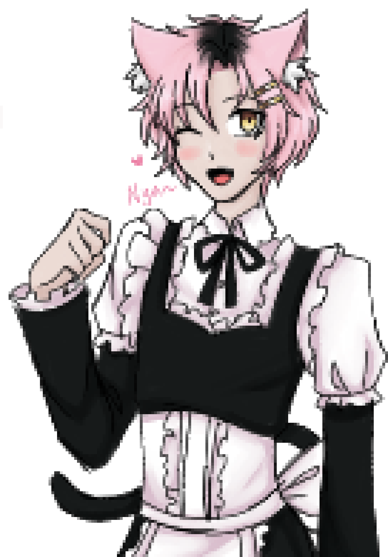 [f4c381] Pixel cat maid Kai