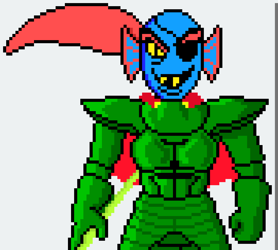 [9664c4] Undertale Undyne (Colored)