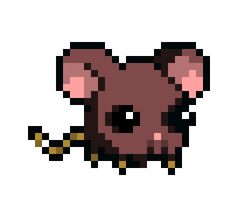 [6c6268] brown pixel mouse
