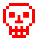 [0cfcb3] Simple Red Skull