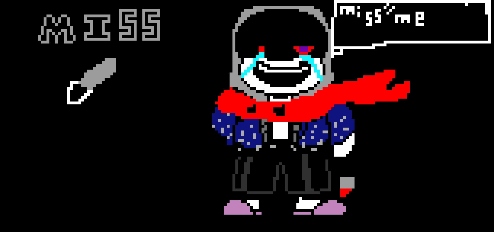 [9664c4] Dust!Sans Sprite
