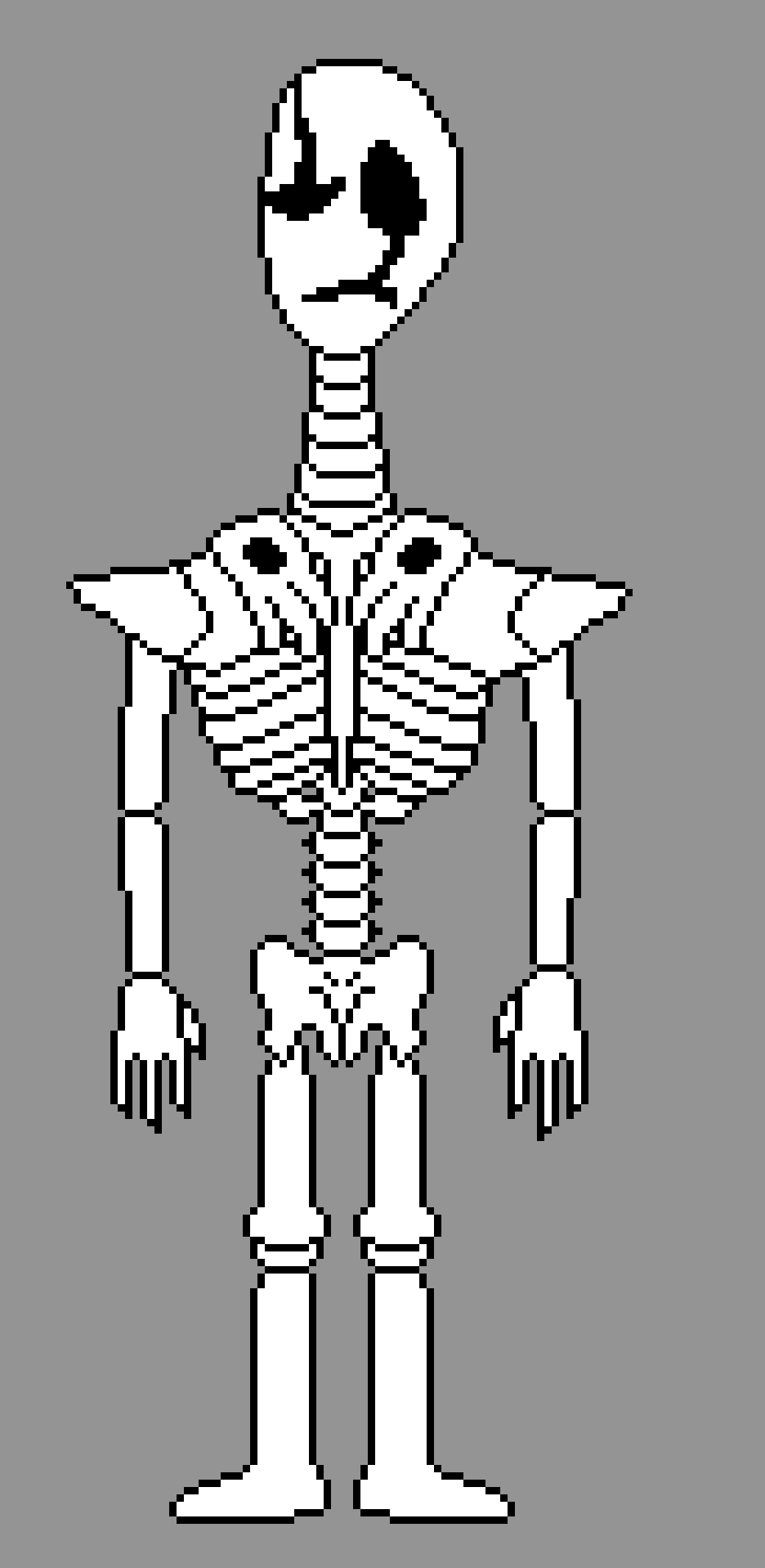 [c91422] Welp, I made a naked gaster look alike... 