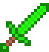 [92792d] Minecraft Emerald sword