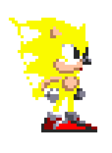 [9664c4] Super SONIC IN Sonic 2 Sprite