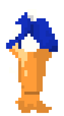 [25ede4] side blue mushroom