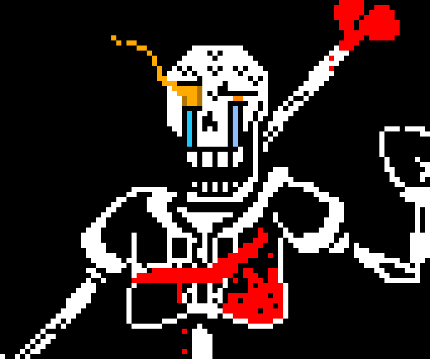 Disbelief Papyrus: [fires gaster blasters]