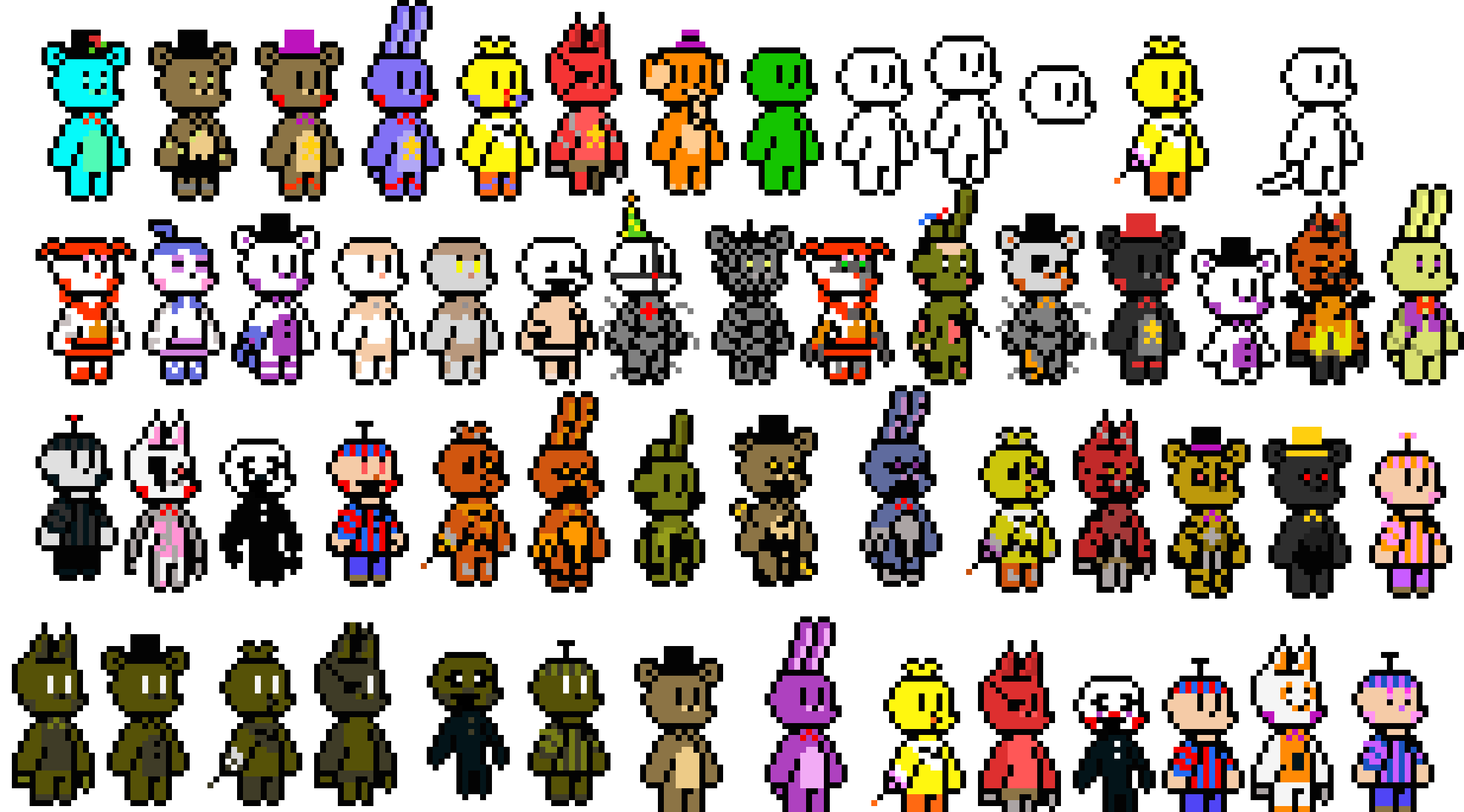 Here they are. Sorry I didn't do much...
