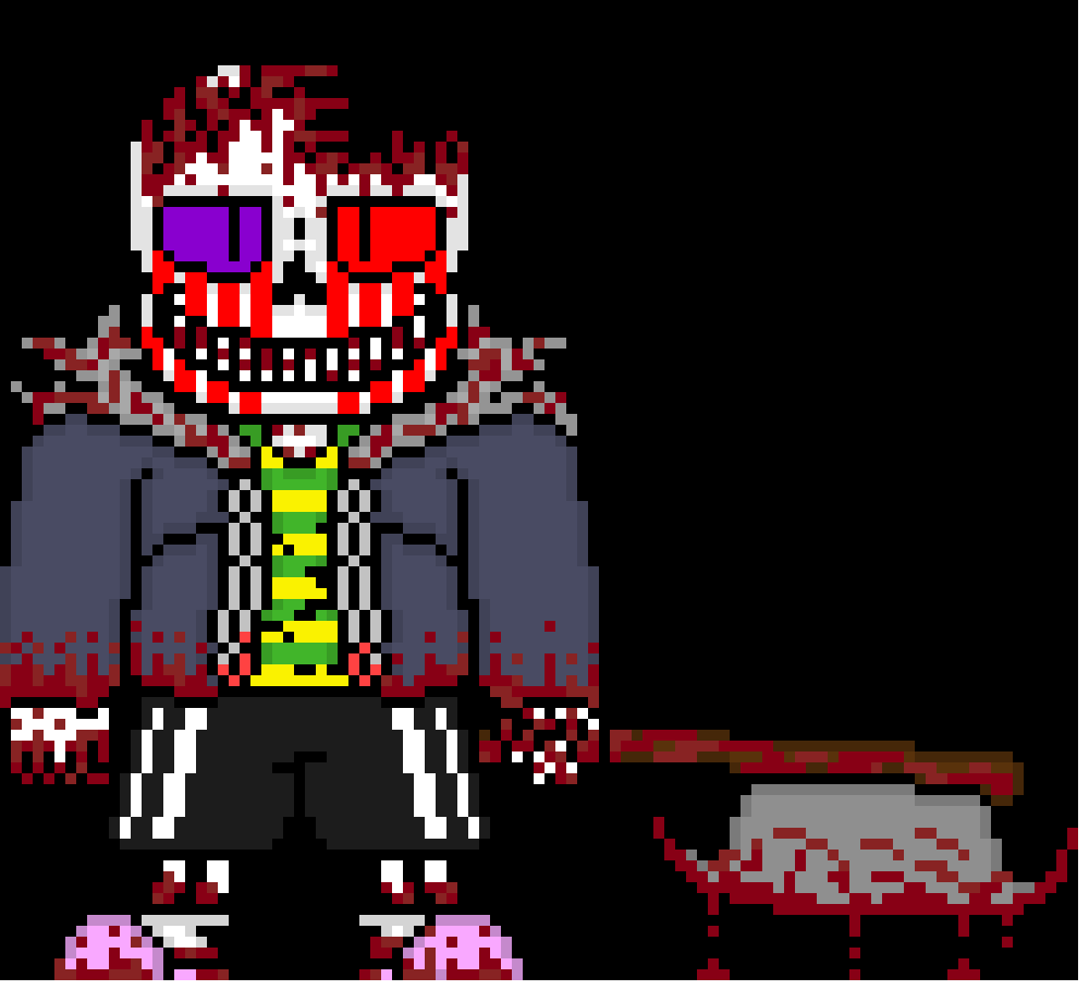 [e8cb42] *stares at chara as if to say: do you wanna die again? your confused until you see the shirt hes wearing* *keeps walking*