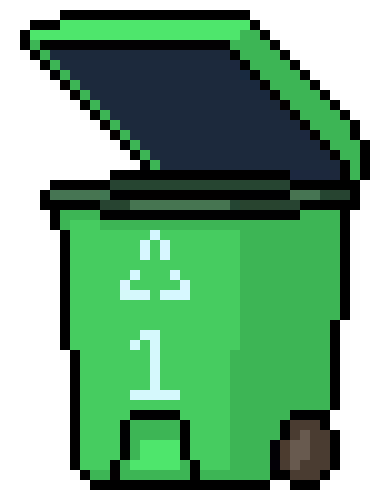 [3c878f] green-trash-can
