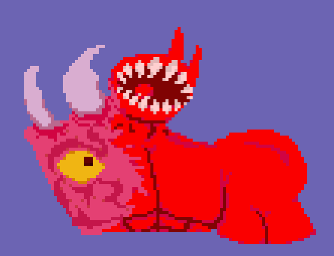 [ba4a90] ok guys im back with more stuff do we think him having a mouth instead of an eye would be cool or is this that i have here with his mouth being his eye or like what he was normally with just the eye which do we think is the coolest