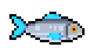 [ecf1cf] Fish Blue